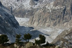 ijs als klotsend water gevangen