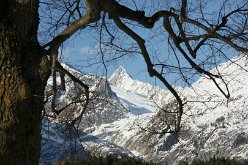 winterbeeld vanuit Ernen