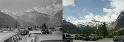 Saas Fee terugtrekkende gletsjers